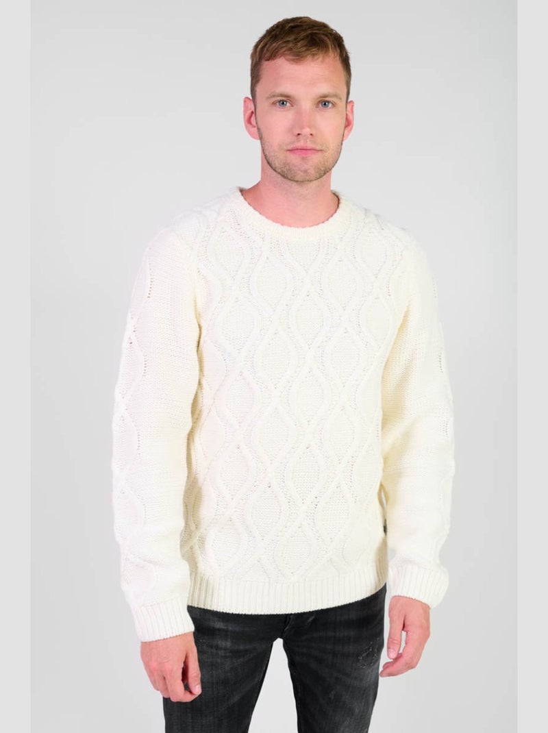 Pull FLESIO 'Le Temps Des Cerises' Blanc - Kiabi