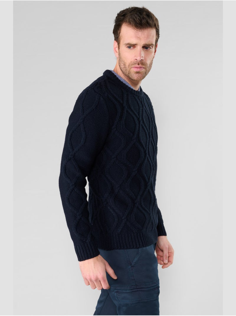 Pull flesio 'le temps des cerises' Bleu - Kiabi