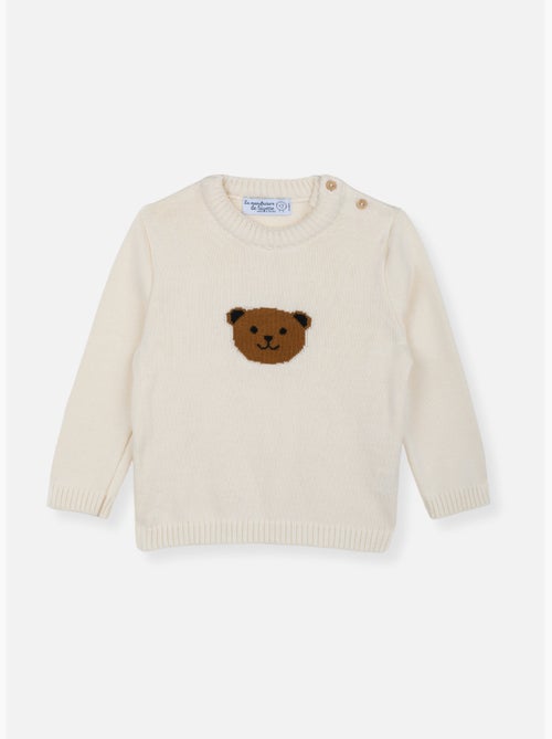 Pull grand bébé en coton - ourson - Kiabi Pull grand bébé en coton - ourson - Kiabi