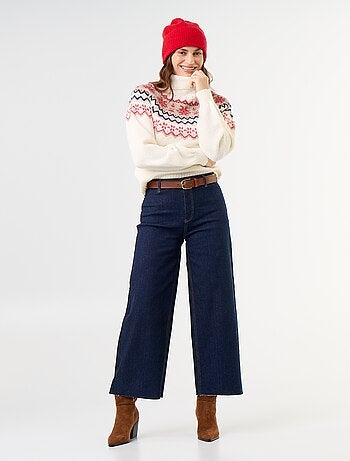 Pull grosse jauge jacquard 'Noël'