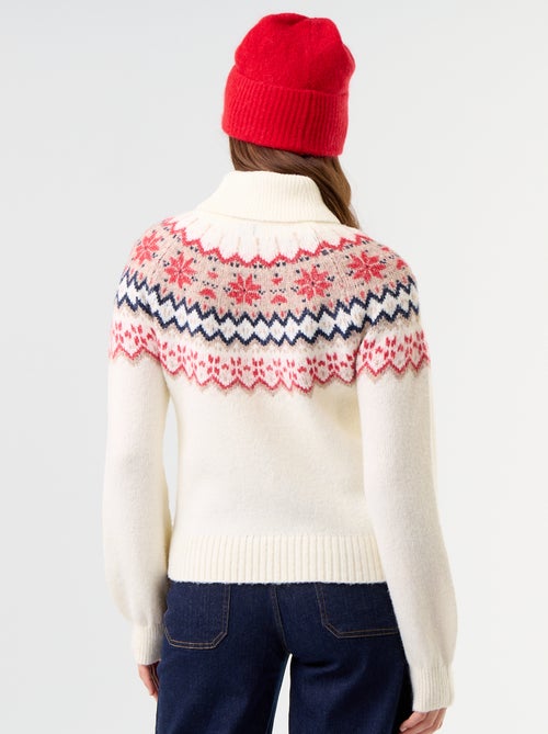 Pull grosse jauge jacquard 'Noël' - Kiabi Pull grosse jauge jacquard 'Noël' - Kiabi