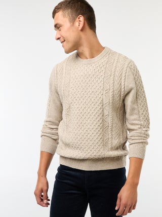 Pull grosse torsade uni
