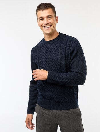 Pull grosse torsade uni