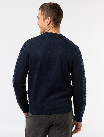 Pull grosse torsade uni