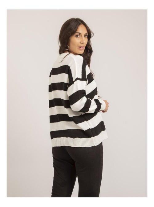 Pull grosses rayures KATURA - Kiabi