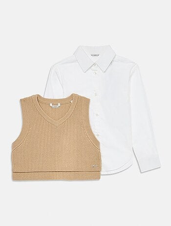Pull Guess kids avec chemise