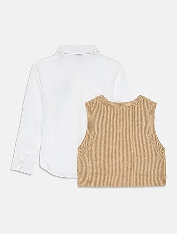 Pull Guess kids avec chemise