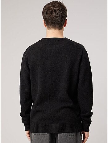 Pull homme avec étoile contrastée 'deeluxe'