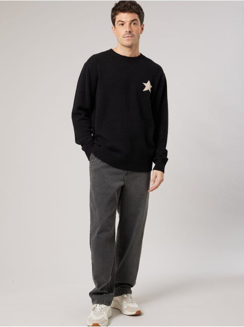 Pull homme avec étoile contrastée 'deeluxe' - Kiabi Pull homme avec étoile contrastée 'deeluxe' - Kiabi