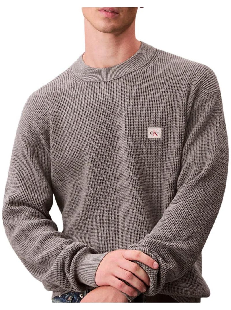 Pull Homme Calvin Klein Gris Argenté - Kiabi