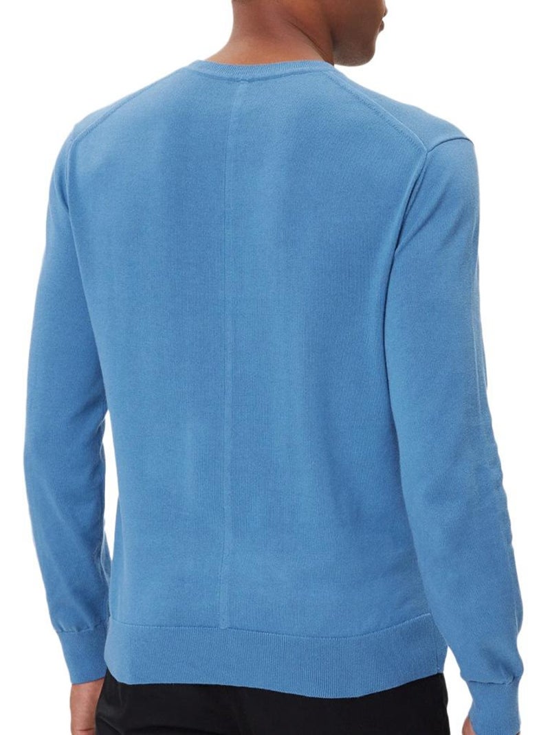 Pull  Homme Calvin Klein Jeans Ls Supima Bleu - Kiabi