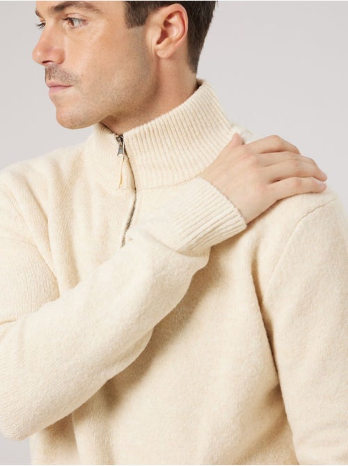 Pull homme col camionneur 'deeluxe' - Kiabi