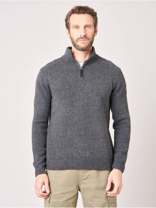 Pull homme col camionneur 'deeluxe' - Kiabi