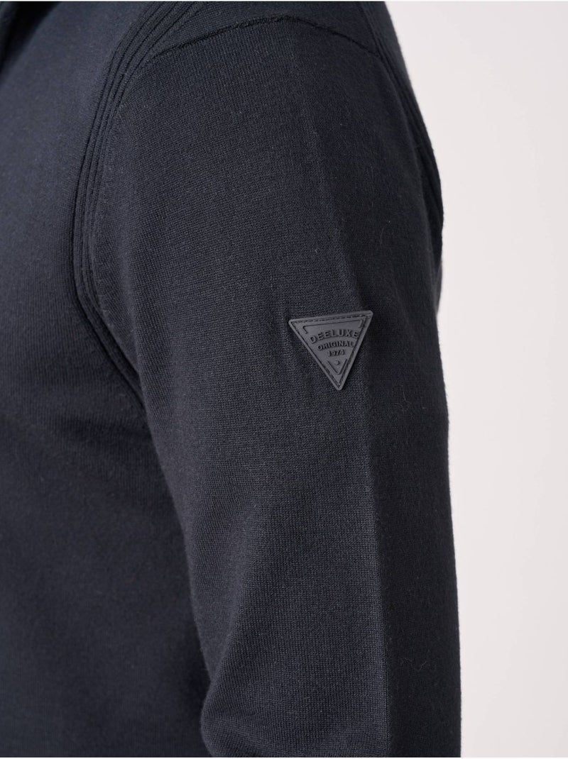 Pull homme col camionneur  'Deeluxe' Noir - Kiabi