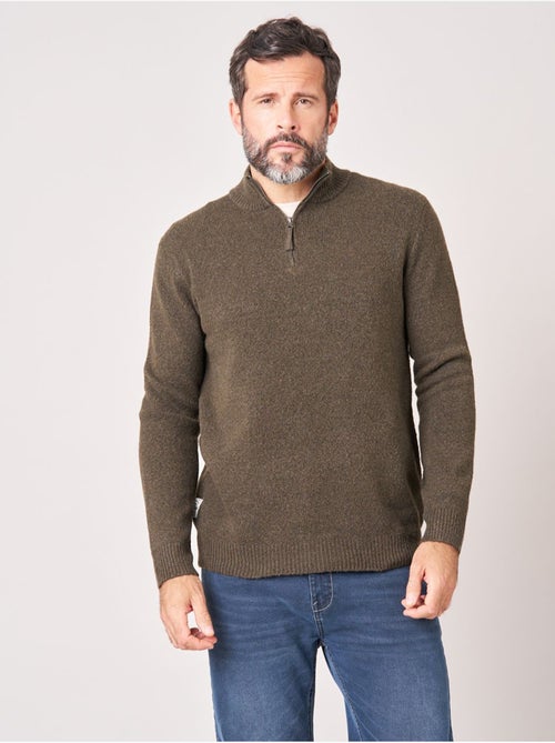 Pull homme col camionneur 'deeluxe' - Kiabi