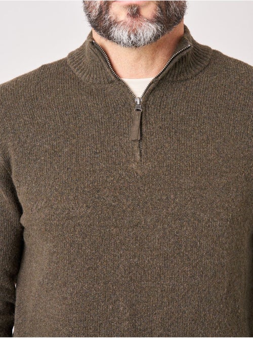 Pull homme col camionneur 'deeluxe' - Kiabi