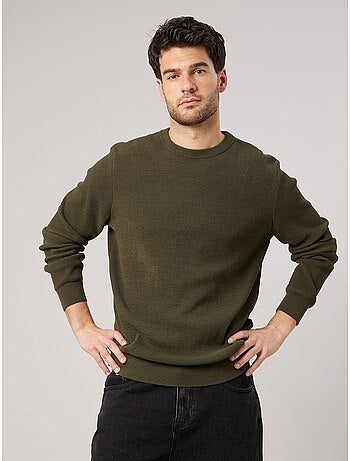 Pull homme col montant poche zippée 'deeluxe'