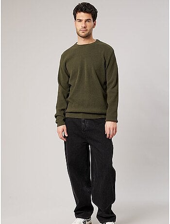 Pull homme col montant poche zippée 'deeluxe'