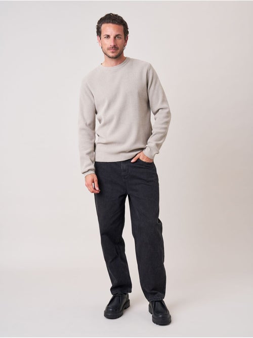Pull homme col rond poche zippée 'deeluxe' - Kiabi