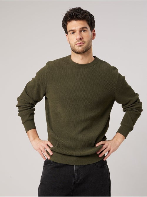 Pull homme col rond poche zippée 'deeluxe' - Kiabi Pull homme col rond poche zippée 'deeluxe' - Kiabi