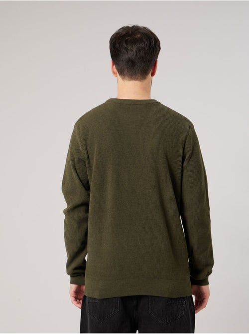 Pull homme col rond poche zippée 'deeluxe' - Kiabi Pull homme col rond poche zippée 'deeluxe' - Kiabi