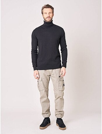 Pull homme col roulé 'Deeluxe'