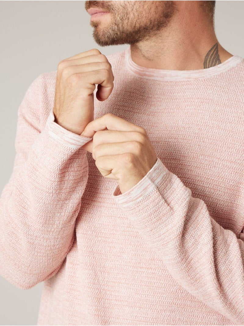 Pull homme en 100% coton 'Deeluxe' Orange mandarine - Kiabi