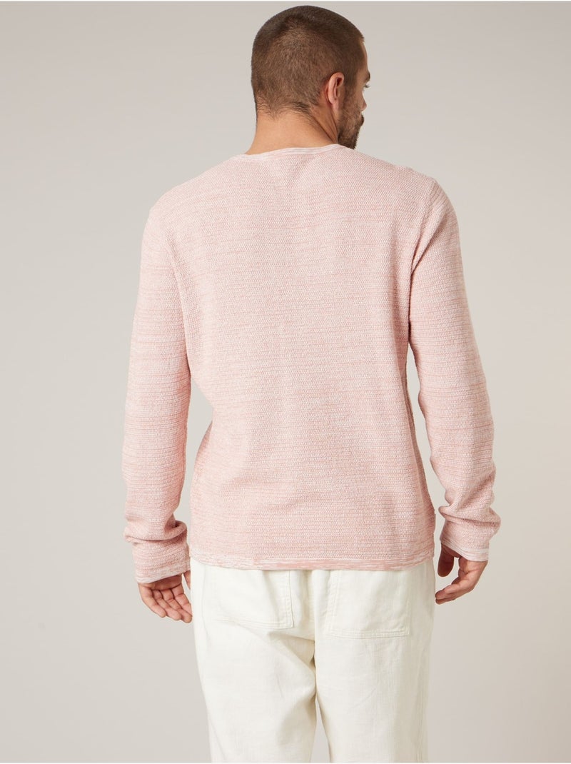 Pull homme en 100% coton 'Deeluxe' Orange mandarine - Kiabi