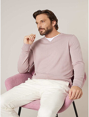 Pull homme en maille fine
'Deeluxe'