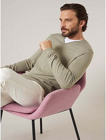 Pull homme en maille fine
'Deeluxe'