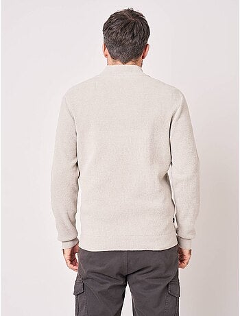 Pull homme en maille texturée 'deeluxe'