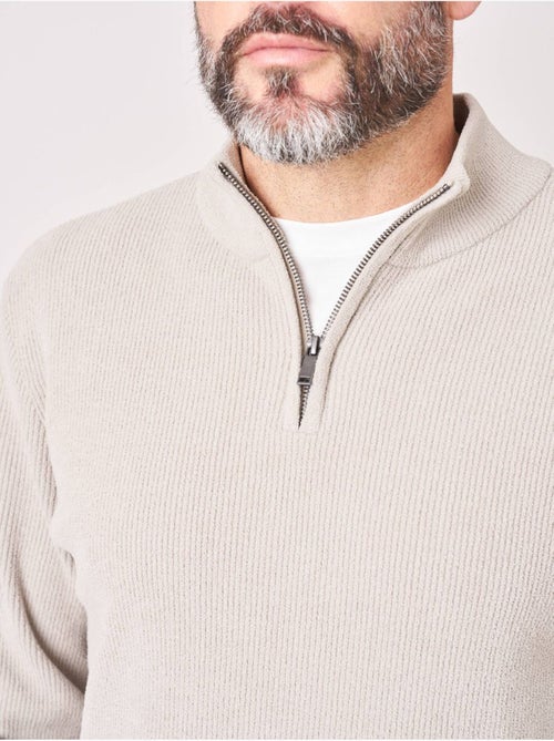 Pull homme en maille texturée 'deeluxe' - Kiabi Pull homme en maille texturée 'deeluxe' - Kiabi