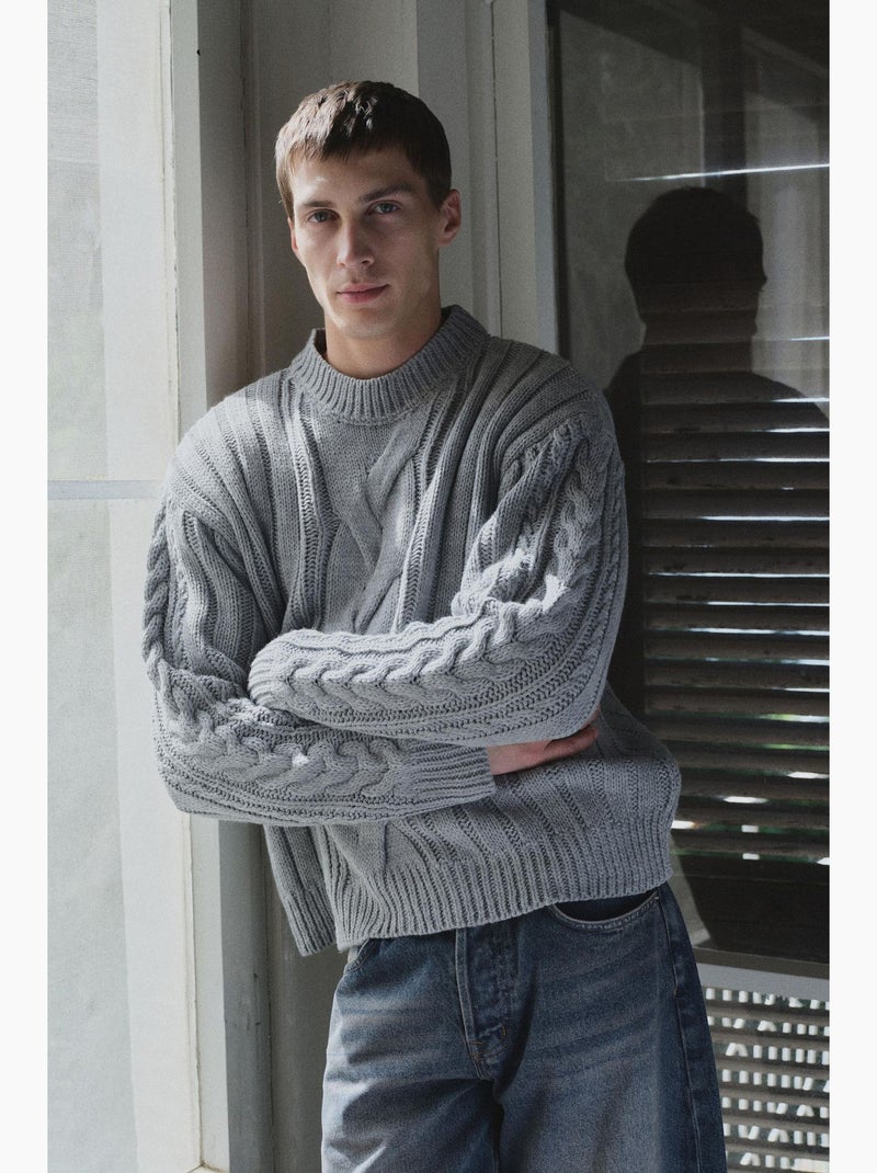 Pull homme giesto Gris clair - Kiabi