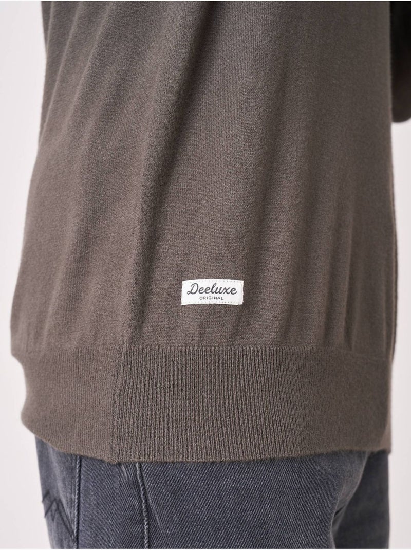 Pull homme poche zipée 'deeluxe' Vert foncé - Kiabi