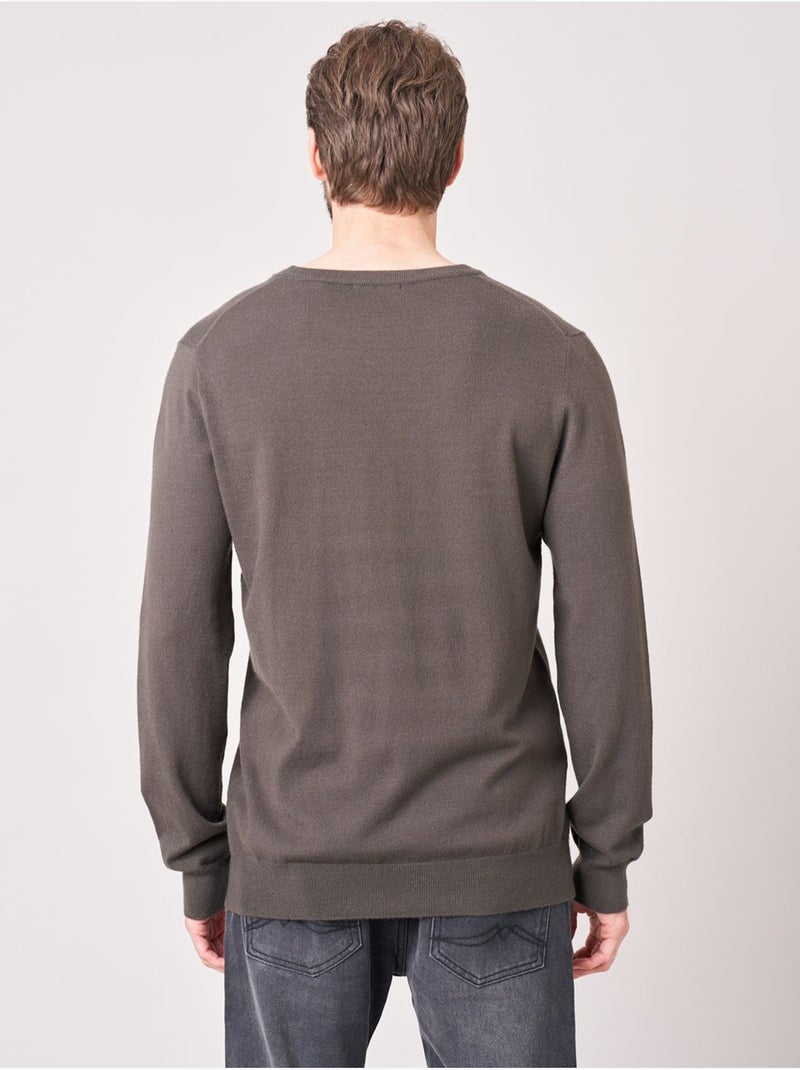 Pull homme poche zippée 'deeluxe' Vert foncé - Kiabi
