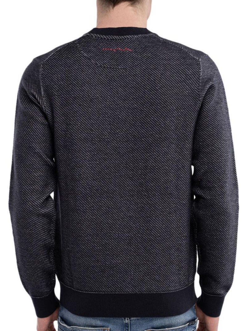 Pull  Homme Teddy Smith Milan Bleu marine - Kiabi