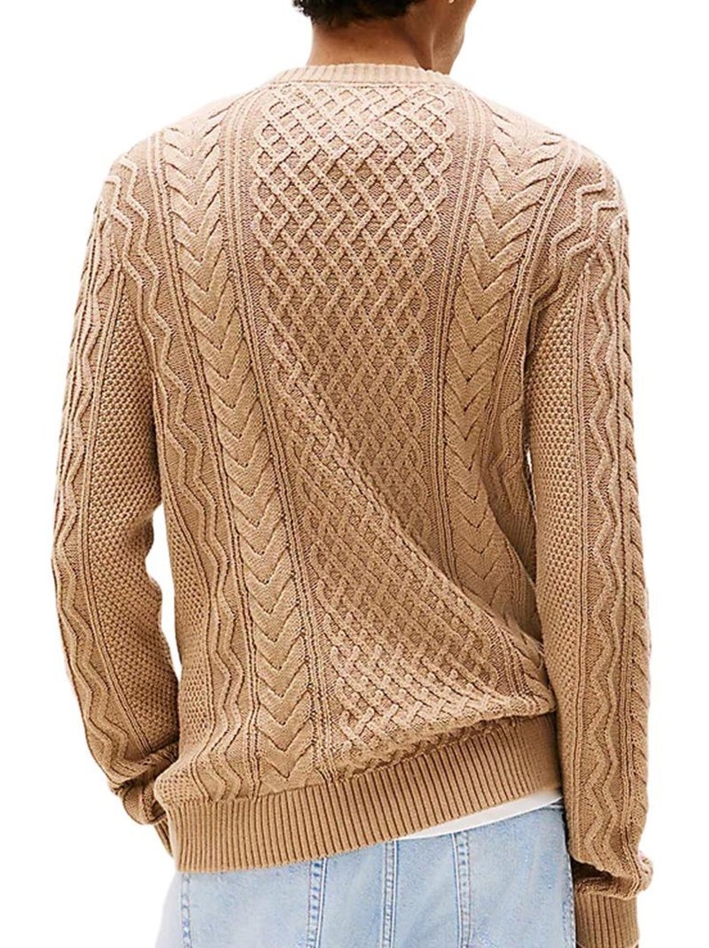 Pull homme tommy hilfiger Beige - Kiabi