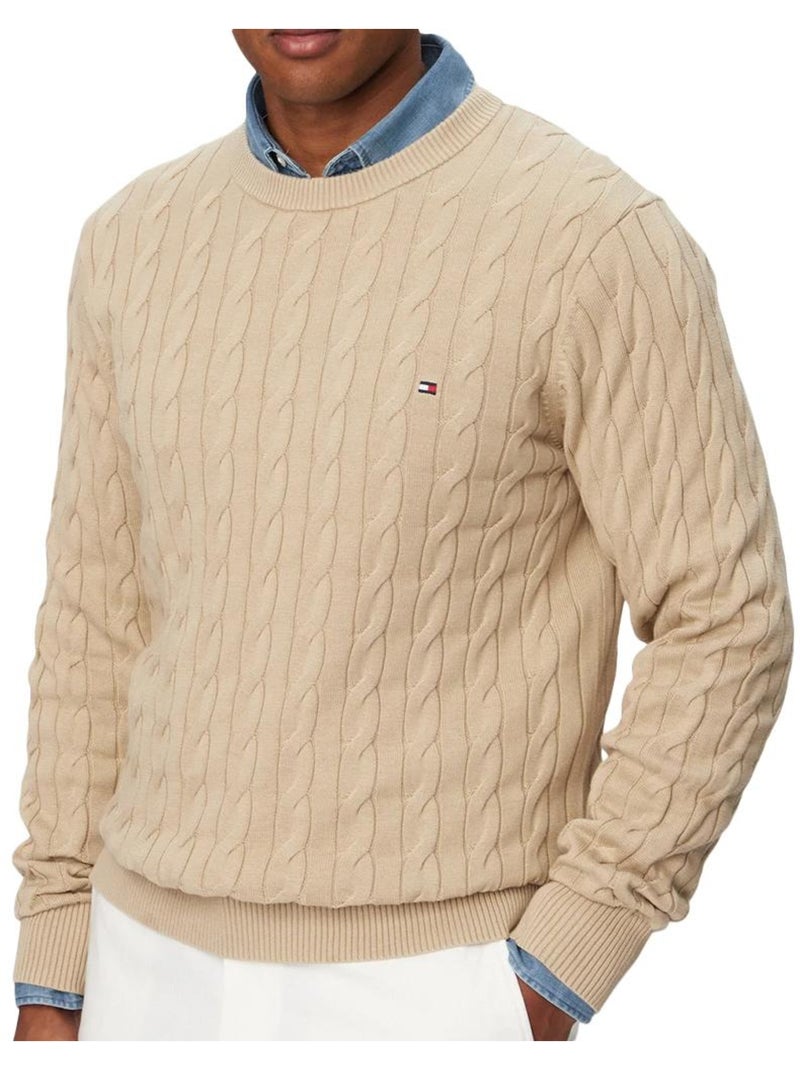 Pull homme tommy hilfiger Beige - Kiabi