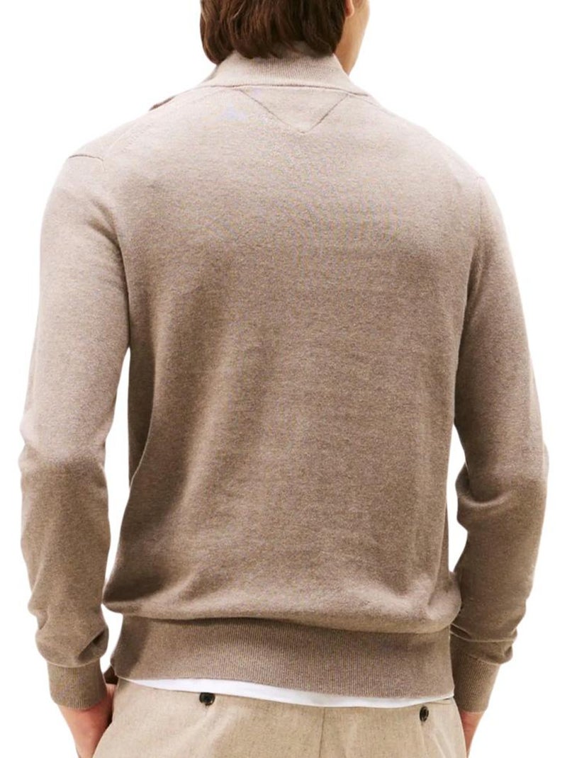 Pull Homme Tommy Hilfiger Marron cappuccino - Kiabi