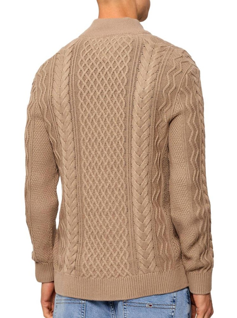 Pull Homme Tommy Hilfiger Marron cappuccino - Kiabi