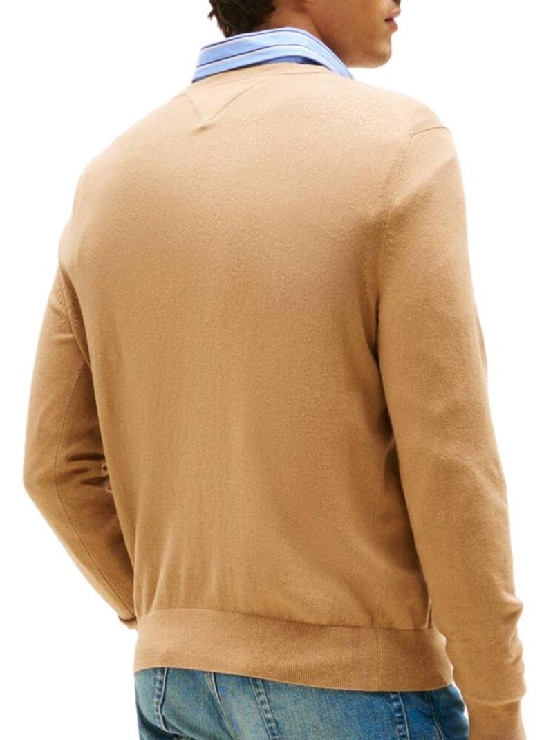 Pull Homme Tommy Hilfiger Marron cappuccino - Kiabi