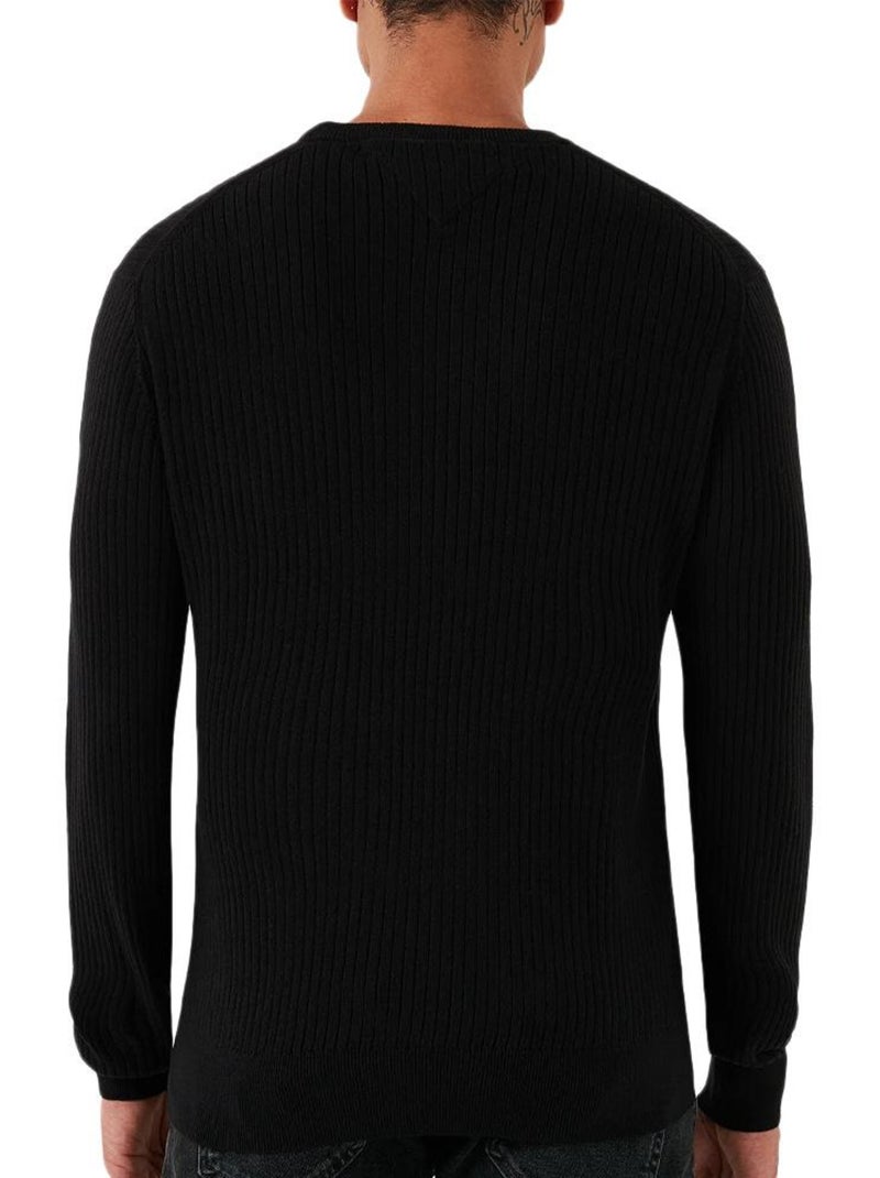 Pull Homme Tommy Hilfiger Pima Noir - Kiabi