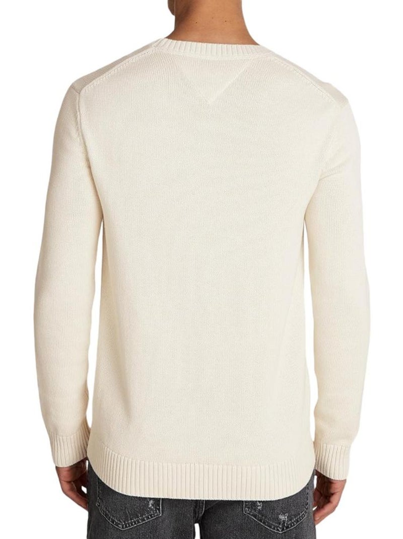 Pull  Homme Tommy Hilfiger slim essntls - Beige - Kiabi