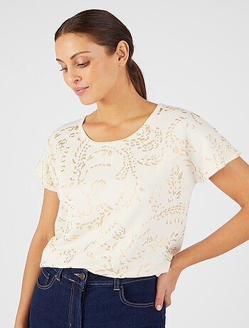 Pull impression brillante - Damart