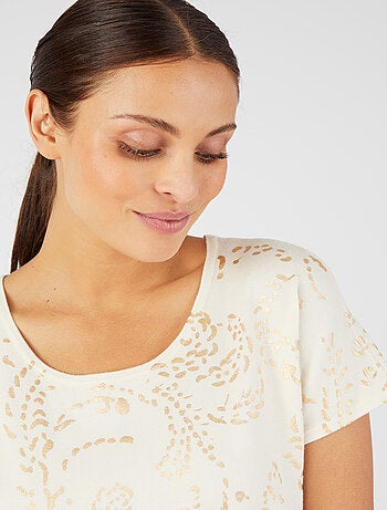 Pull impression brillante - Damart