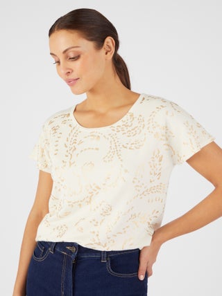 Pull impression brillante - Damart