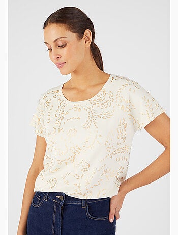 Pull impression brillante - Damart