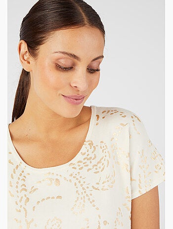 Pull impression brillante - Damart
