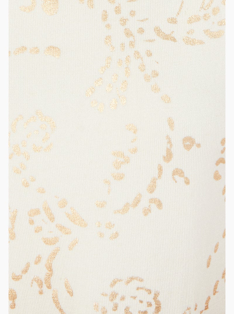 Pull impression brillante - Damart Marron - Kiabi