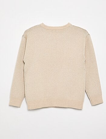Pull imprimé à manches longues